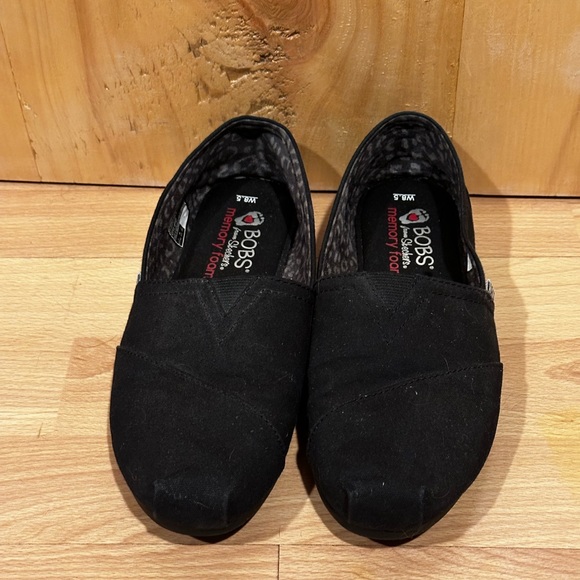 Bobs by sketchers. Black memory foam flats worn twice. - Picture 1 of 4